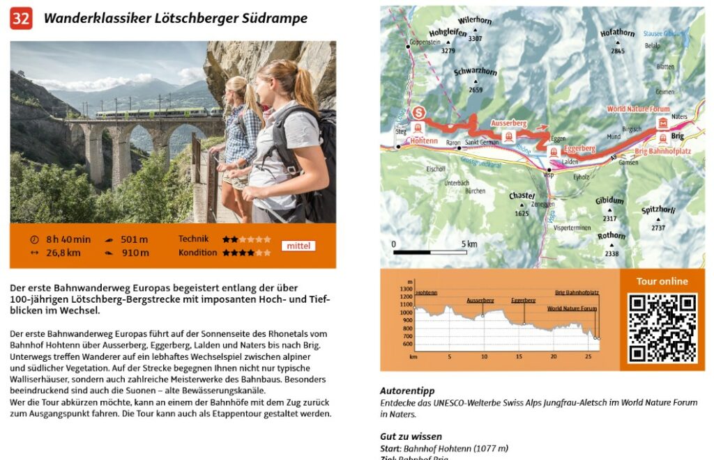 wanderurlaub wallis lötschbergrampe